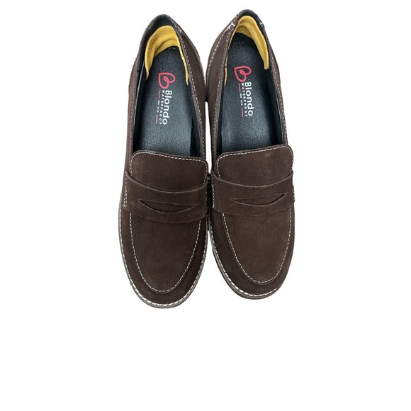 Blondo Womens Brown Suede Waterproof loafers Size 6.5 - Picture 4 of 5